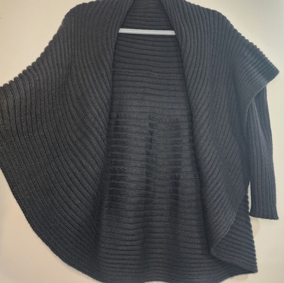 Peruvian Link Alpaca Collection Black Knit Open Cardigan Neutral Natural Country - Picture 11 of 15